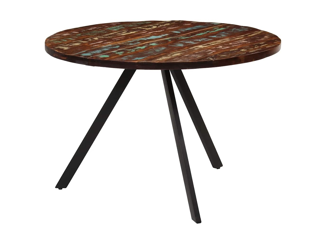 Vidaxl Mesa De Jantar 110x75 Cm Madeira Recuperada Maciça
