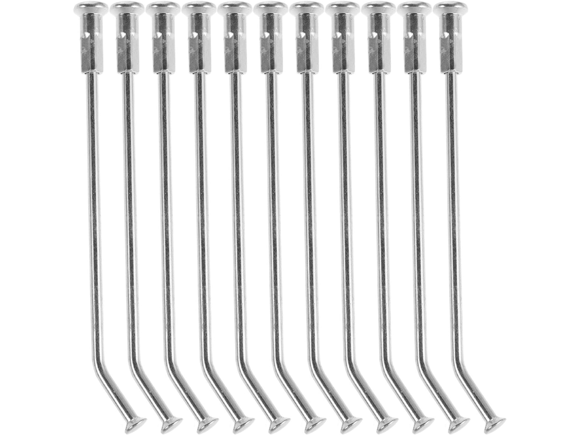 Conjunto de 10 trilhos de aço perfurado para rodas de motocicleta, proporcionando maior estabilidade.