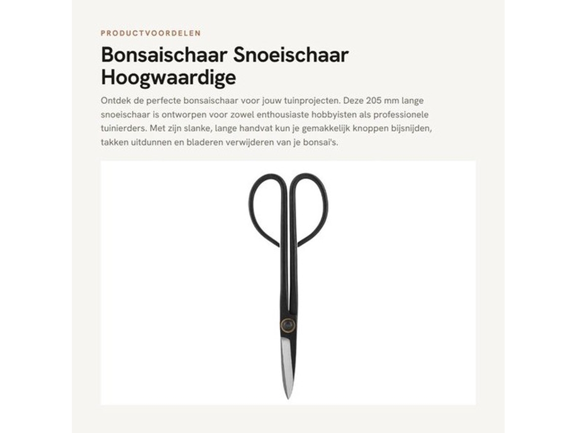 Snoeischaar 205 Mm - Tuingereedschap - Hoogwaardig Staal - Nauwkeurig Gesneden - Duurzaam Gebruik