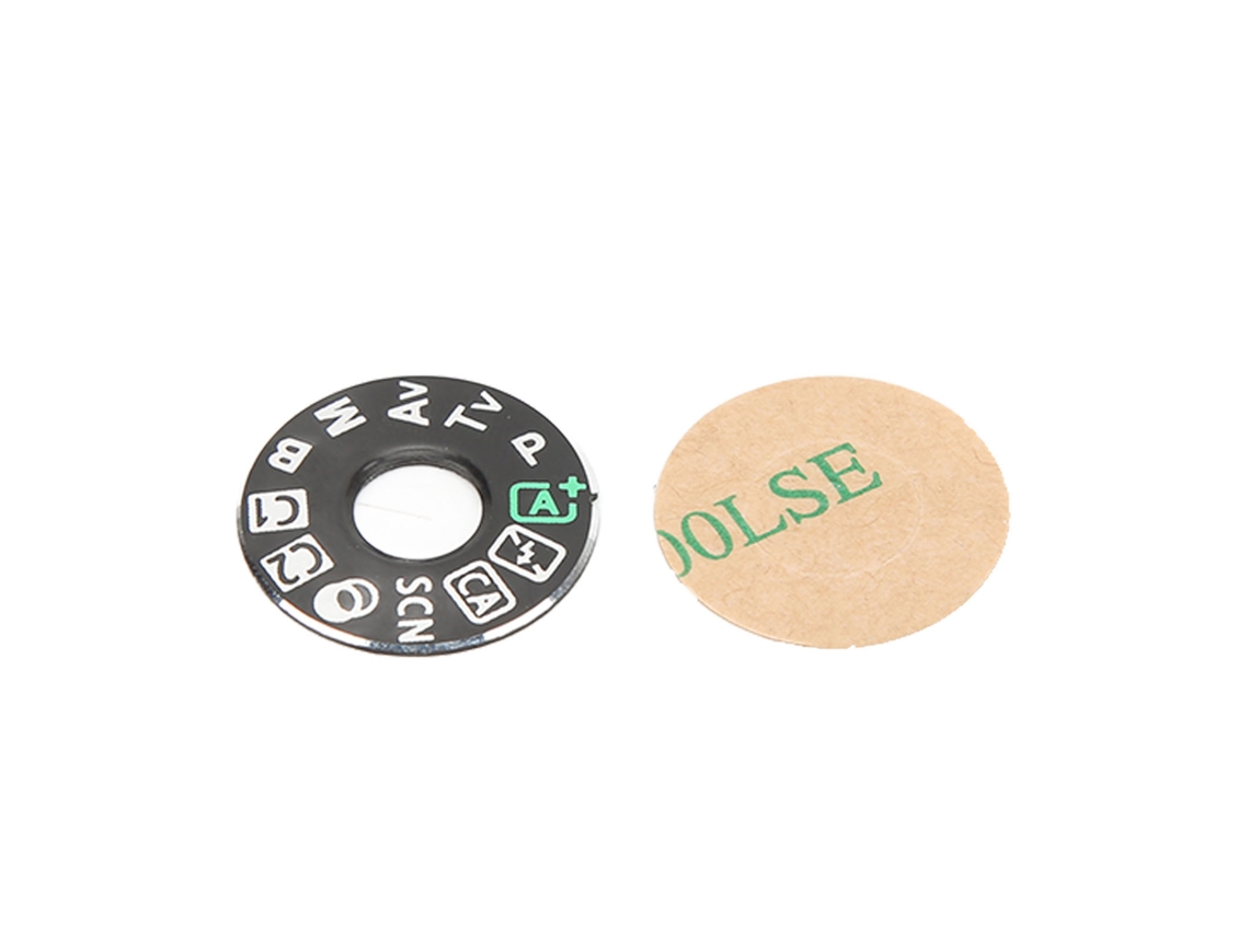 2026 placa do Seletor de Modo para Câmera, Tampa Superior do Seletor de Modo, Patch da Roda de Modo para 80d