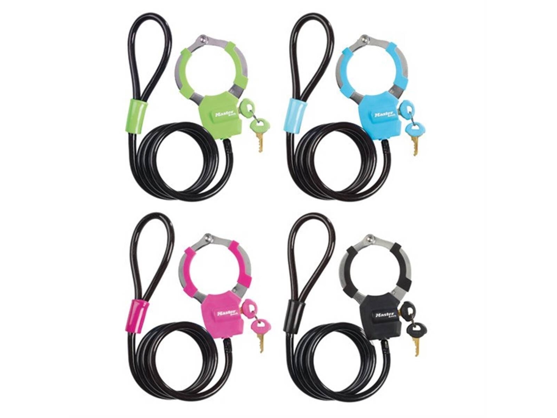 Pacote de 4 algemas de cabo anti-roubo MASTER LOCK TU