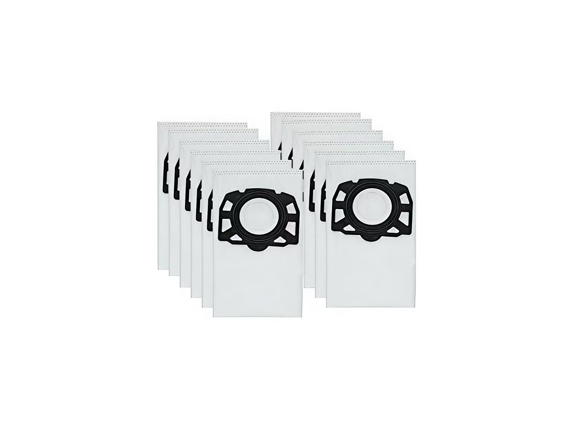 12 Sacos de Pó Compatíveis com Aspiradores Karcher MV4 MV5 MV6 WD4 WD5 WD6 VYLARA