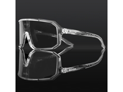 (estilo A5) Óculos De Sol Unissex Para Ciclismo Com Lentes De Polímero Semitransparentes Resistentes A Impactos E Com Proteção Uv400.