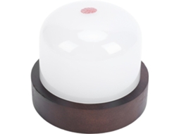 Luminária de mesa portátil com controle contínuo de brilho, luz noturna para sala de estar e quarto, Feita de madeira E