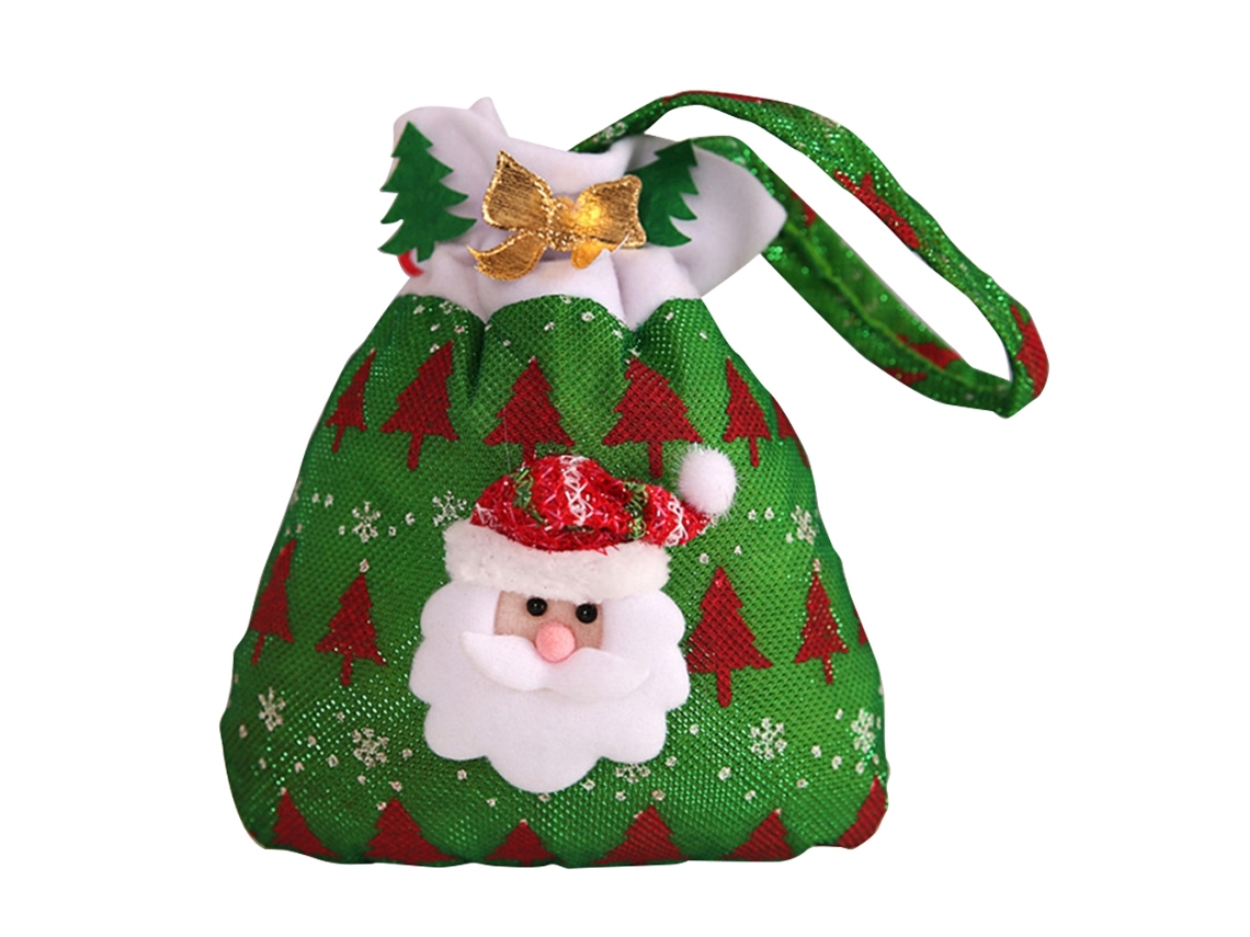 Mala De Natal Laxiscreed Para Doces E Presentes, Design Fashion E Cor Verde