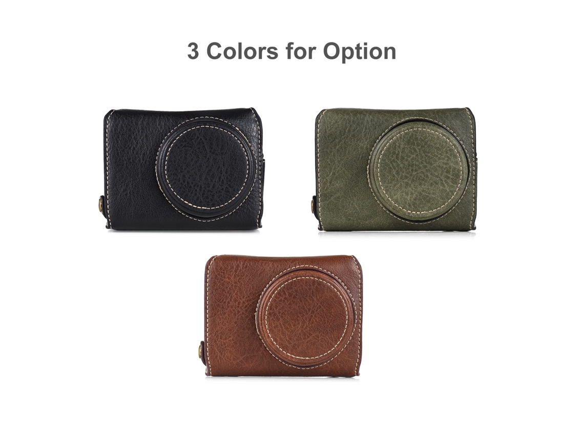 Portable Camera Case Synthetic Leather Camera Carry Bag With Shoulder Strap Replacement For Gr3 Gr Iii/ Gr3x Camera LAXISCREED