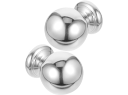 Conjunto De 2 Bolas Decorativas Para Cerca, Com Ponteiras Metálicas Decorativas.