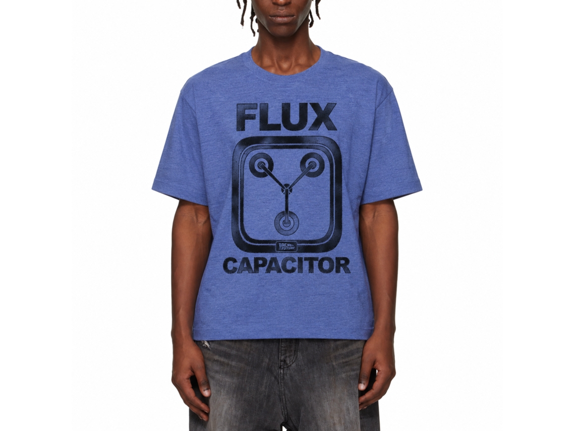 Rockinstone Back To The Future Movie Flux Heather Royal Adult Shirt Size:xxxl