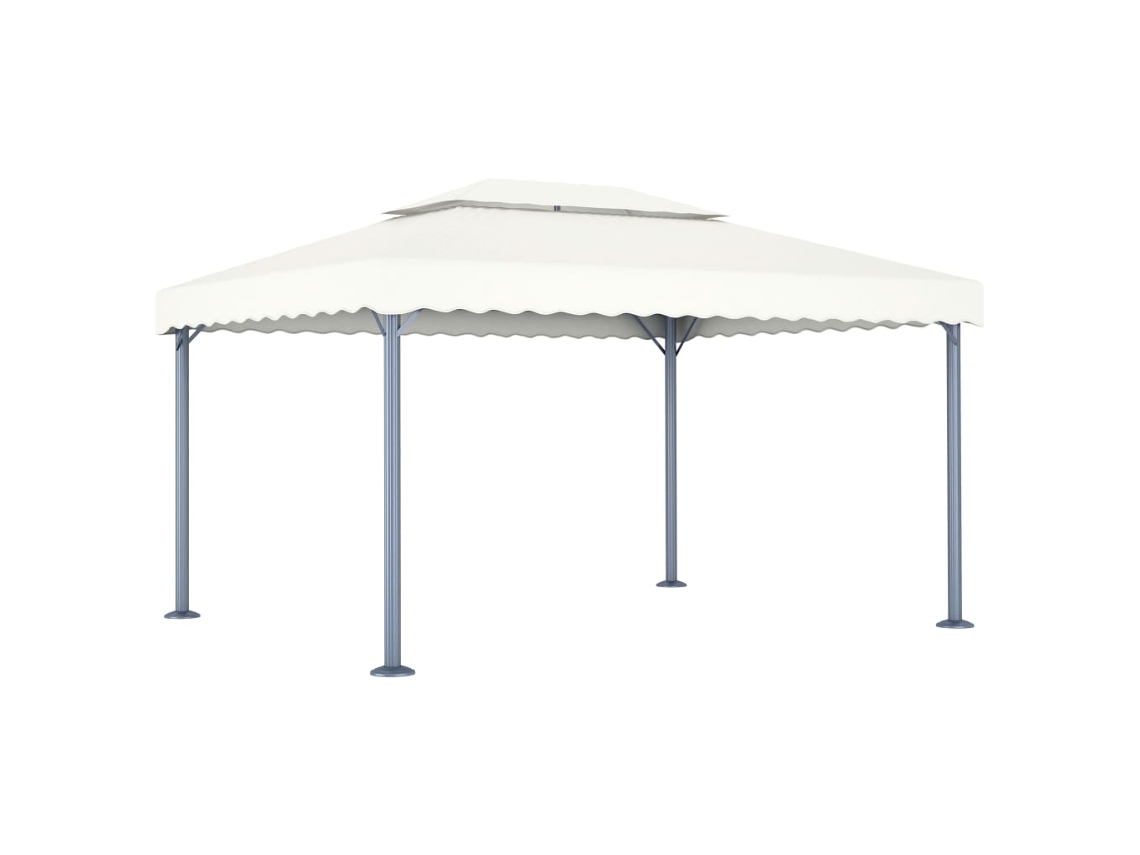 Vidaxl Gazebo 400x300 Cm Alumínio Creme
