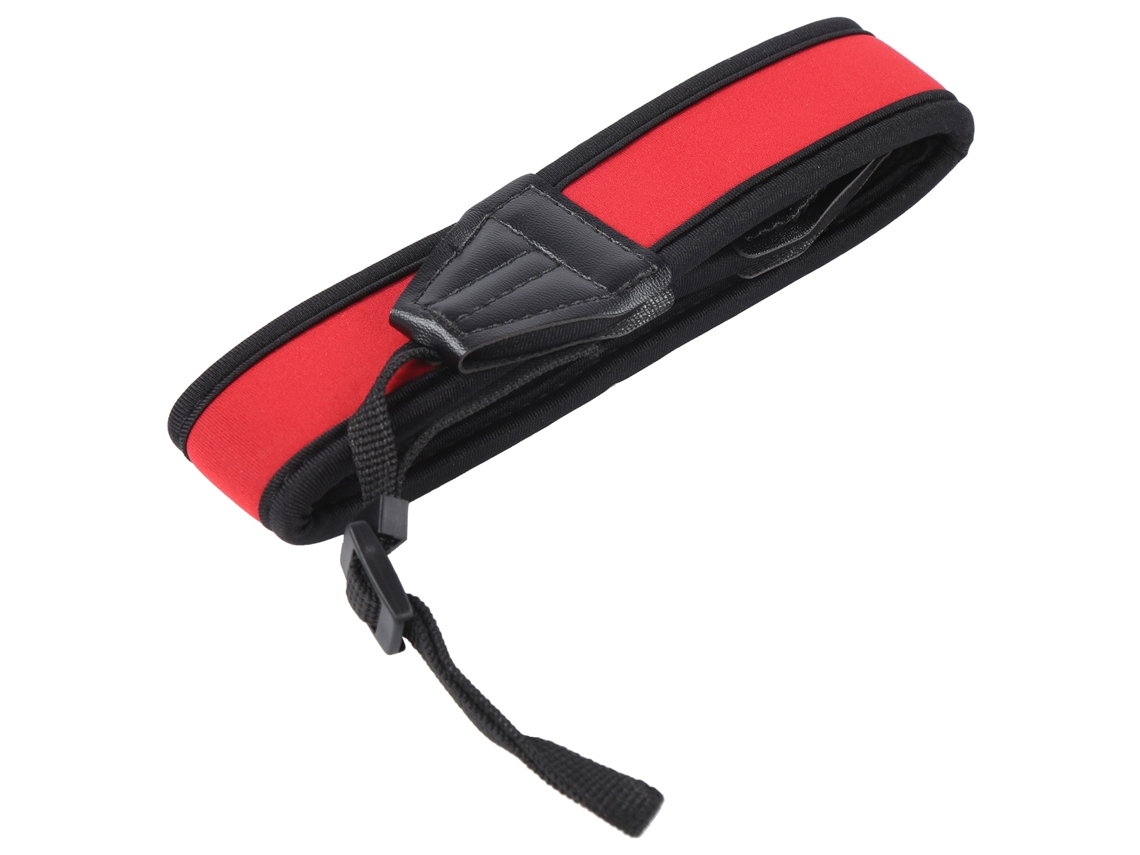Portable Universal Digital Camera Antiskid Elastic Shockabsorbing Shoulder Strap LAXISCREED (red Black )