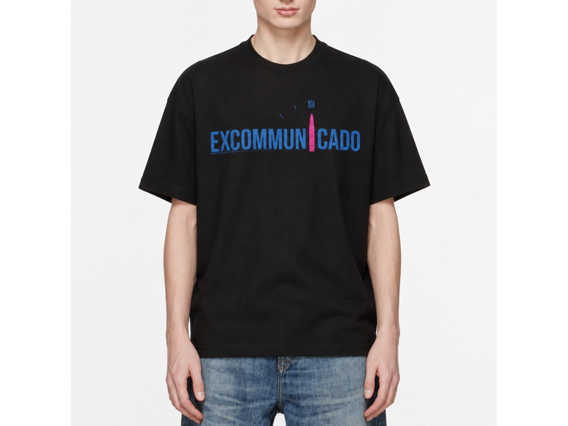 Rockinstone John Wick Excommunicado Bullet Black Adult T-shirt Size:s