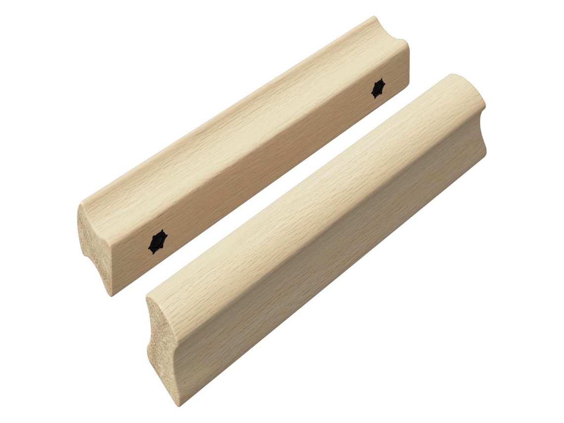 Conjunto 2 Hardware De Armário Vidaxl Castanho Derivados De Madeira (130 X 25 X 30 Mm)