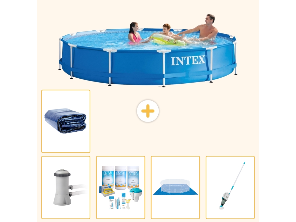 Intex Piscina Com Estrutura Redonda - 366x76 Cm - 6-peças S20483
