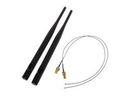 Cabo De Extensão 2x6dbi 2,4ghz 5ghz Dual Band Para M.2 Ipex Mhf4 U.fl Para Wifi Rp S Aquaforge