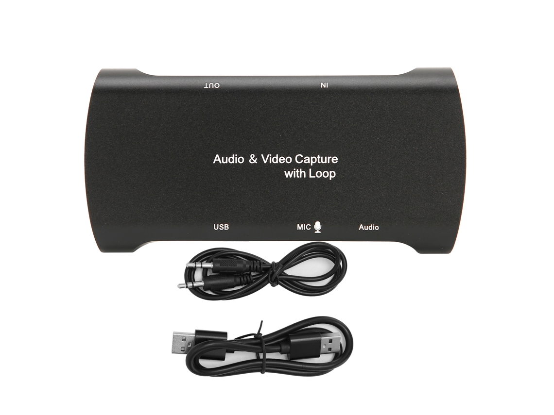 Cartão de Captura de Áudio e Vídeo com Loop 1080p 60fps Interface Multimídia em Alta Definição