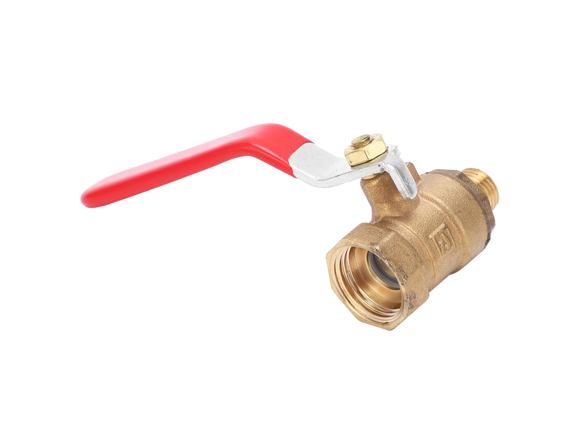 Válvula De Esfera De Cobre Laxiscreed Para Compressores De Ar 1/2" Interior E 1/4" Externa