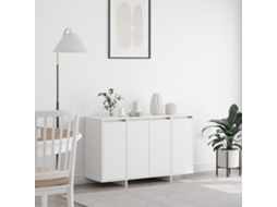 Aparador blanco de madera de ingeniería blanca 120 x 41 x 75 cm