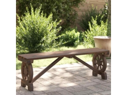 Vidaxl Banco De Jardim 115 Cm Madeira De Abeto Maciça