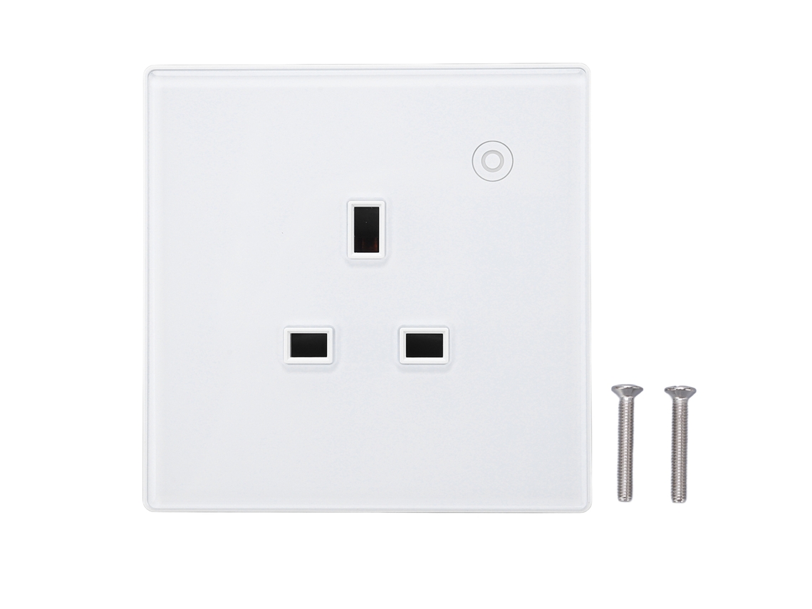 Tomada inteligente AWTS, com painel de temporizador, controle remoto, 16A, ABS, AC 95V | S/MARCA