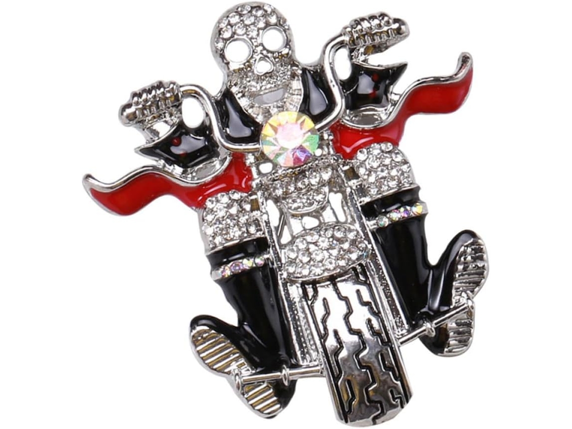 Broche Decorativo De Halloween Em Liga De Prata Ciieeo, Alfinete Estético Fácil De Fixar.