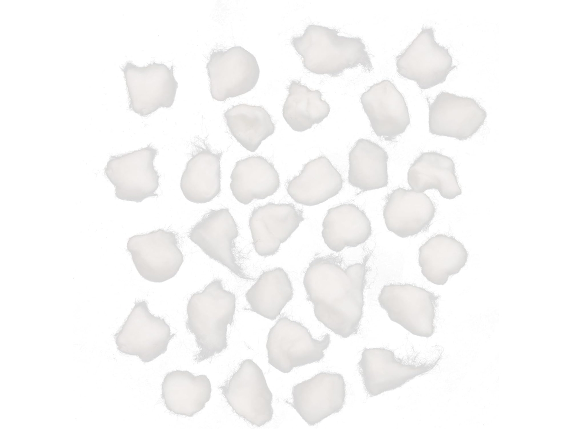 Bolas de algodão branco absorventes para removedor de esmalte em gel, semana