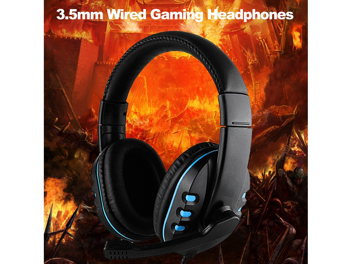 Fone de Ouvido Gaming LAXISCREED com Microfone Redução de Ruído 3.5mm Fio Pc