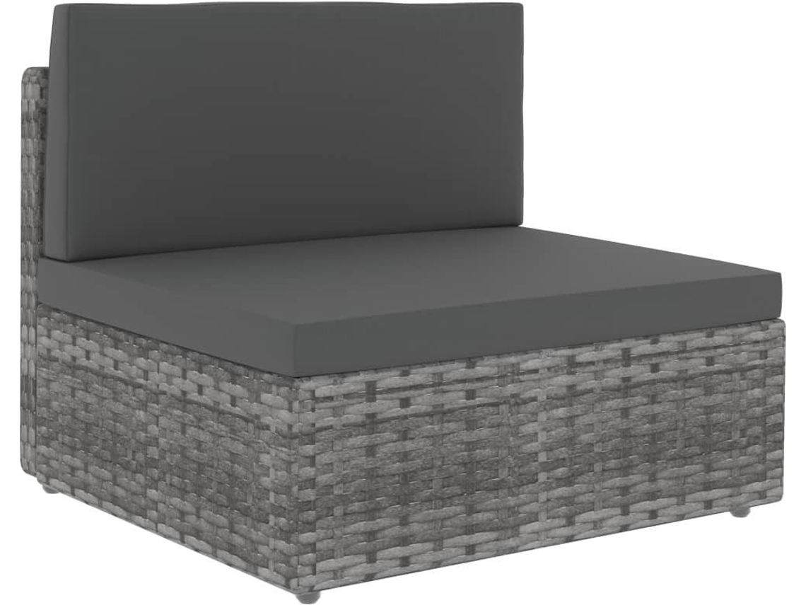 Middle Sofa, Middle Sofas Vidaxl Cinzeto Rattan / Vime (n/a)