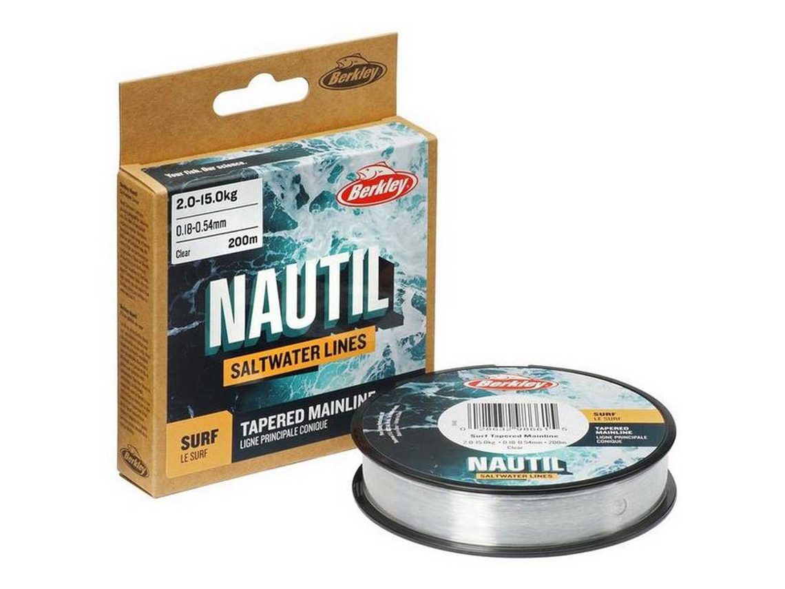 Linha Cónica Nautil Surf 200 M Transparente 0.200-0.570 Mmberkley