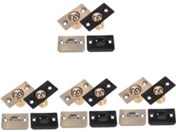 Doitool Conjunto De 8-fechos Esfera Em Aço Inoxidável Portas Armários E Móveis Acessório Internas Fecho