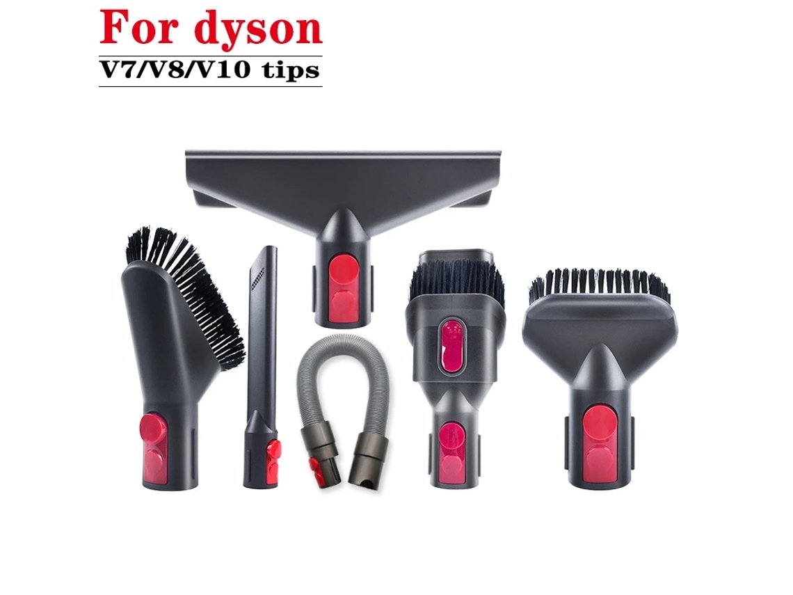 Acessórios para aspirador de pó dyson v10 v11 v7 v8, adaptador de cabeça de escova de limpeza, tubo de conversão de mangueira, peças de reposição