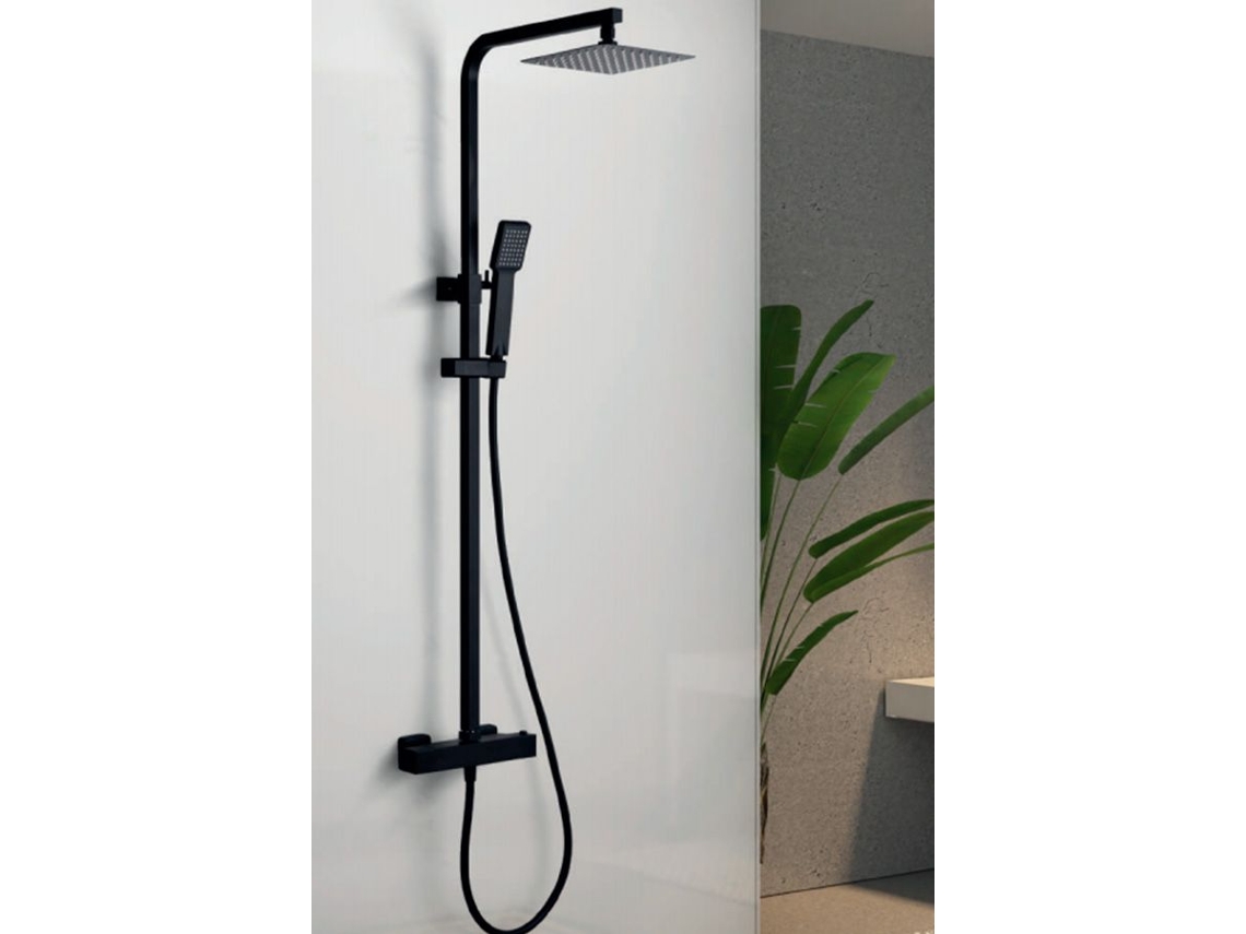 Imex – Suécia Conjunto De Duche Monocomando Negro Ouro Rosa Negro Oro Rosa