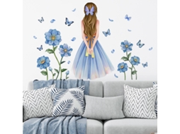 Omni calcomanías de Pared Con Niñas Y Mariposas Decoración para Sala Dormitorio Oficina