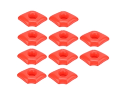 Conjunto De 10 Porta-copos Infláveis ​​em Formato De Lábios Vermelhos Para Piscina, Acessórios Flutuantes Para Festas Aquáticas.