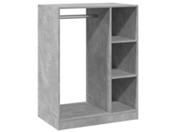 Roupeiro 77x48x102cm Madeira Cinzento Cimento MAISON EXCLUSIVE