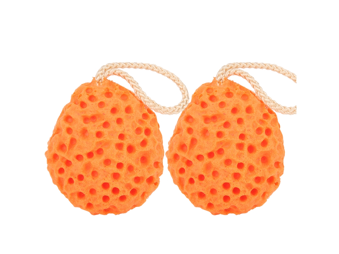 Esponja de Banho Suave LAXISCREED para Bebê Laranja
