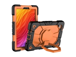 Capa Para Galaxy Tab A11 Com Suporte Integrado E Antichoque, Preta/laranja