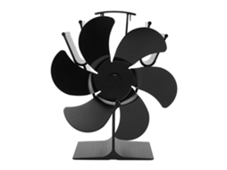 Ventilador de Lareira a Gás LAXISCREED, 6 pás, alta resistência, eficiente, sem eletricidade