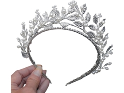 Tiara com Pérolas SFUSHOS Joia para Noivas e Festas