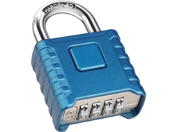 Cadeado De Combinação Reforçado Para Uso Externo, Resistente Às Intempéries Azul