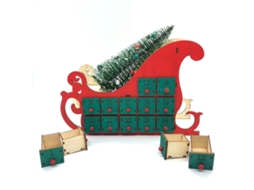 Laxiscreed Calendário De Natal Com 24 Gavetas E Luz Led Para Decoração De Árvore Festiva