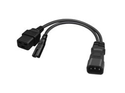 Lurelia Cabo De Alimentação C14 Para C7, 32cm, 16a, 3x1, Monitores