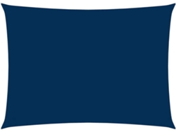vidaXL Para-sol estilo vela tecido oxford retangular 2x4,5 m azul