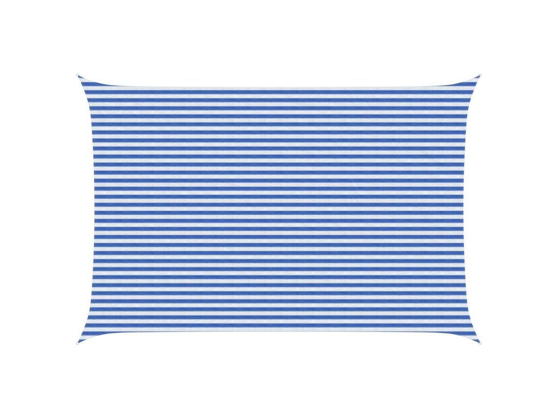 Conjunto 1 Vela De Sombra Vidaxl Azul Polietileno De Alta Densidade (4 X 7 M)