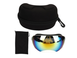 Óculos de Sol para Cães Proteção UV Ajustáveis Magnéticos Arco Branco Lentes Vermelhas