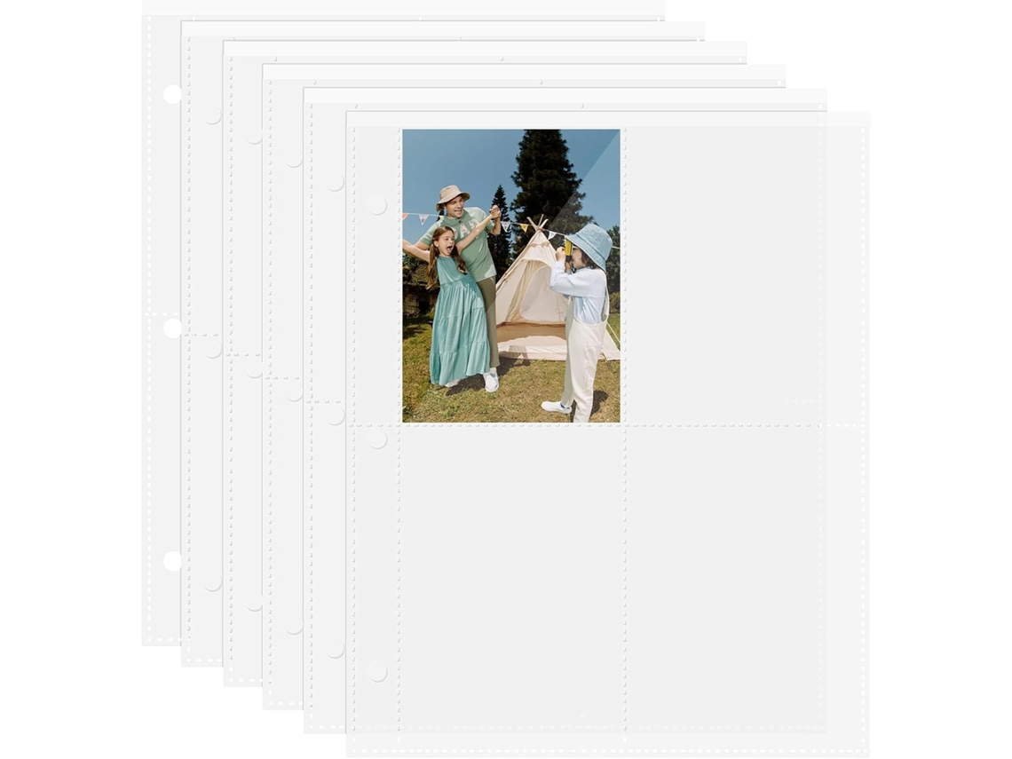 Cabilock 40 Folhas Pochettes Para Cartes Compartimentos Transparentes Proteção Fotos Kpop Trading Cartes