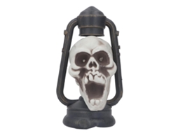 Laxiscreed Lanterna Caveira Com Led Para Decoração De Halloween, Festas Temáticas E Ambientes Assustadores