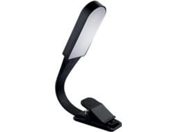 Luz De Leitura Led Toddmomy Com Intensidade Ajustável Por Toque, Preta, Com Clipe De Plástico, Proteção Para Os Olhos