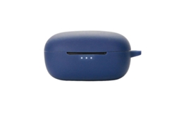 Capa protetora para fone Earfun Air Pro 3, anti impacto, anti risco, lavável, silicone verde escuro e azul escuro