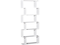 Estante Contraplacado Cor Branco 80 x 25 x 192 cm Homcom