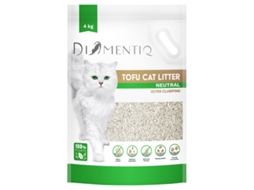Ninhada de Tofu Neutro Ultra Aglomerante à Base de Plantas 4kg Diamentiq